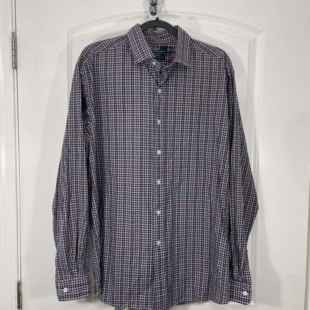 Polo Ralph Lauren Men's Checkered Shirt Size XL CB-H